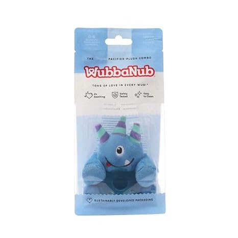 WubbaNub Infant Pacifier - Blue Monster
