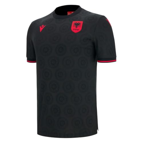 Macron FSHF Albanien Authentic Trikot 3rd WM 2026 schwarz M Unisex