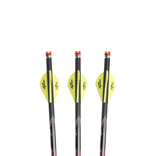 Excalibur Quill 16.5" Illuminated Archery Hunting Durable Accurate 250 Grain Crossbow Carbon Arrows With Beacon Nocks And 2" Blazer Vanes, 3 Pack #TOP1