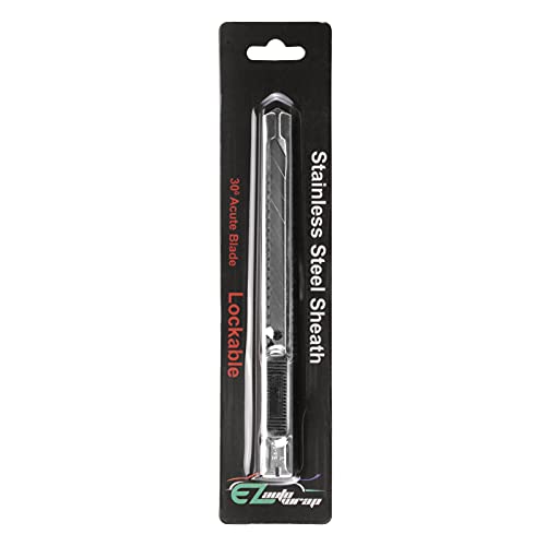 Stainless Steel Precision Cutting Knife Replaceable 30 Degree Acute Angle Blade Specially Designed for Automotive Vinyl Wrap Material - 1 Pack