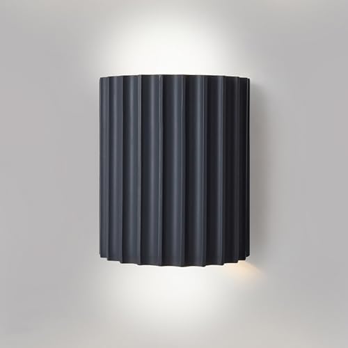 Contemporary White Wall Sconce,minimalist Geometric Wall Light,half-cylinder Indoor Wall Light,resin