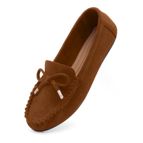 Image of Herstyle Loafers for Women - Slip-On Business Flats Shoes | Dressy Casual Walking Flats with Memory Foam Insole | Lightweight & Comfortable Moccasins for Office & Travel