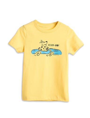 Image of Amazon Brand - Symbol Boys 100% Cotton Graphic Printed Half Sleeves T-Shirt | Age 2-6 Years
