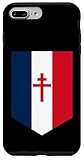 Installation facile Drapeau Français Croix de Lorraine Cadeau Patriote Français Coque pour iPhone 7 Plus/8 Plus