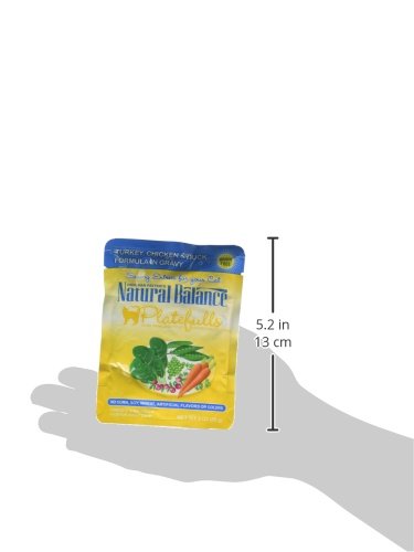 Natural Balance Indoor Platefuls Turkey/Chicken/Duck Cat Pouch, 3 Oz