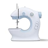 【Parfaite Pour Les Novices】 Machine à coudre offre enrouleur automatique de fil, une lumière LED pour l'éclairage, et une fonction de couture arrière.