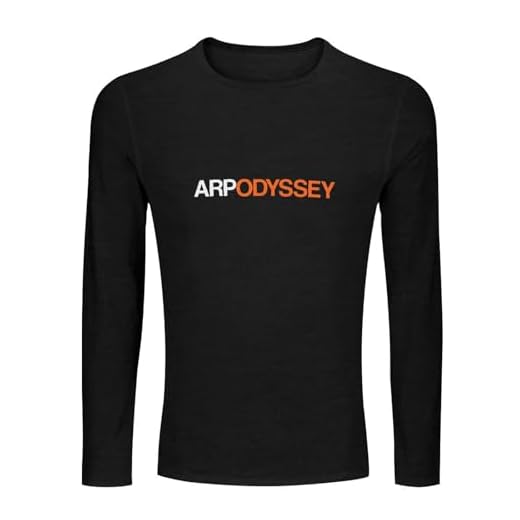 ARP Odyssey - Camiseta de manga larga para hombre, color negro, Negro , 3XL