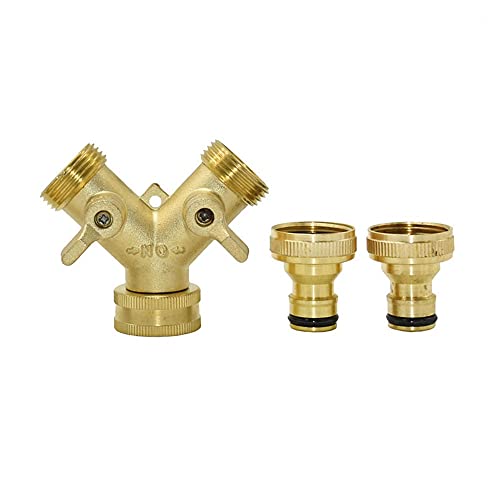 Répartiteur d'eau 3/4 pour robinet de jardin et arrosage simultané en Y