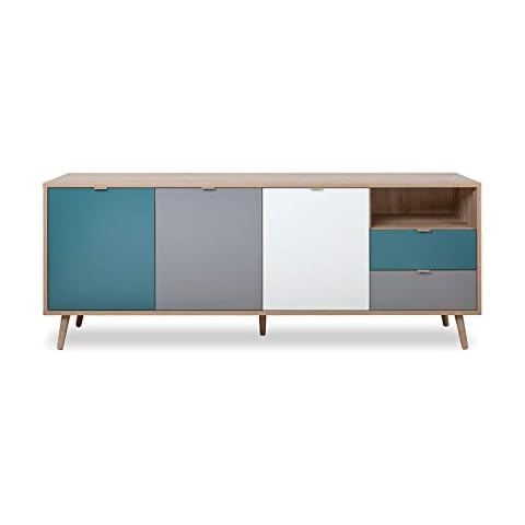 Newfurn Kommode Sonoma Eiche Sideboard Modern Cover