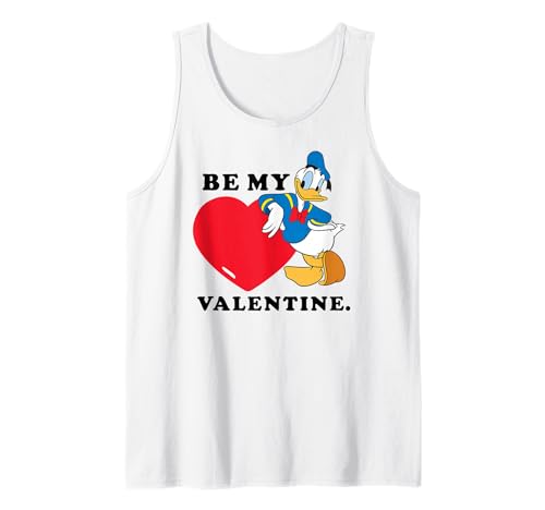 Débardeur Donald Duck Disney Be My Valentine parfait pour les vacances d'été et les parcs