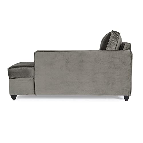 Image of Wakefit Sofa Set | 3 Year Warranty | Sofa 3 Seater, 3 Seater Sofa for Living Room, Wooden Sofa Set, 3 Seater + Right Aligned, Sofa for Living Room - Napper(Fabric-Velvet : Tuscan Tan)