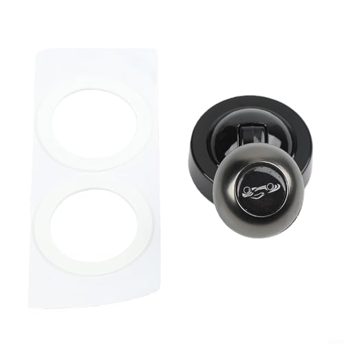 Hosrivae Alloy Car Engine Start Stop Button Lever Compatible with Most Vehicles, Construction with Sporty Protective Interior for Dashboard Styling, Red(Model Gunmetal Gray)
