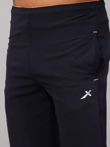 Image of Vector X Solid Men Sports Trousers 100% Polyester with Zipper Pockets(Pack of 1)