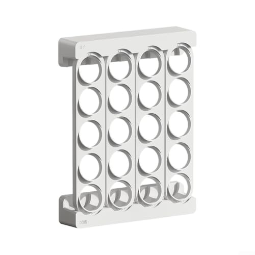 Organizador de cápsulas de café pared: soporte vertical blanco de 20 huecos 2