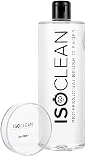 ISOCLEAN Makeup Brush Cleaner Liquid - 525ml - Easy Pour Solution - Vegan, Cruelty-Free, Fast Drying, Easy to Use - Works in 60 seconds