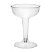 Party Essentials CHAMP4-10/40 Hard Plastic Two Piece 4-Ounce Champagne Glasses, 40-Count, Clear
