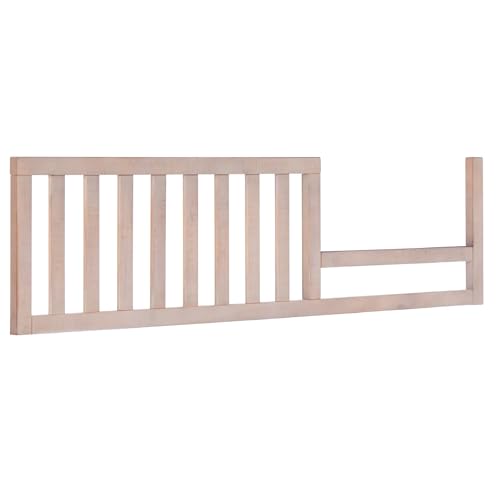 Image of Toddler Bed Safety Guard Rail for Evolur Baby Convertible Cribs - Solid Wood Rail for Convertible Crib to Toddler Bed Conversion - Safety Bed Rail for Children (Sand Castle Oak, Model 811)