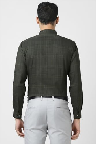 Image of Van Heusen Mens Checkered Full Sleeve Shirt | Timeless Pattern | Smart Comfortable Styling