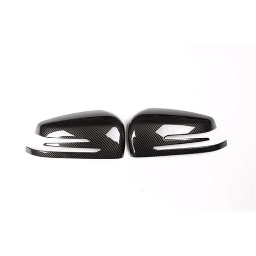 ドアミラーカバー メルセデスベンツ W176 W246 W212 W204 C117 X156 X204 W221 ABCES クラスの車のバックミラーサイドミラーカバーウイングキャップトリムステッカーに適合(Carbon)