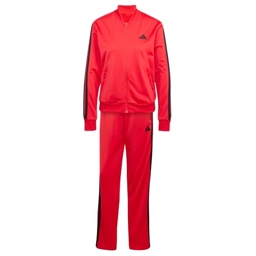 adidas Damen ESSENTIALS 3-STRIPES TRACKSUIT Pure Ruby, S