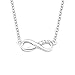s.Oliver Kette mit Infinity Anh&auml;nger f&uuml;r Damen, Zirkonia und 925 Sterling Silber, Rhodiniert