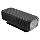 Wiederaufladbare Taschenlampe mit Magnetfuß und 200 Lumen für Quad-Lichtsystem für Camping-Reparaturarbeiten, Schwarz