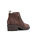 Hush Puppies womens Hadley Side Zip,Dark Brown Suede,6.5 M US