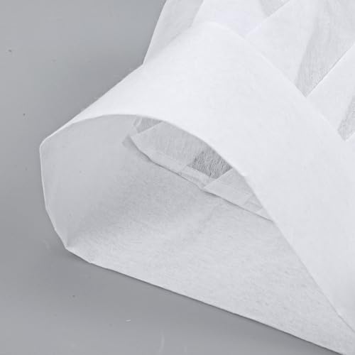 oruola 10 Stück Kinder Kochmütze,Verstellbare Kochmütze Einweg für Kinder und Frauen,25×18cm Kochmützen Vliesstoff für Küche Hausarbeit Restaurant Catering Kochparty,Weiß