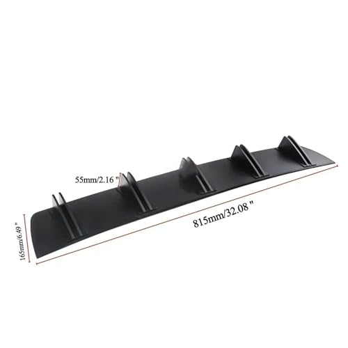 Diffuseur arrière Saab 9-3 2008-2011 style requin noir mat - 3