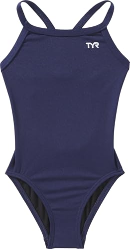 TYR TYReco Solid Color Diamondfit One Piece Girls' Swimsuit - Athletic Training and Competition Swimwear - Resists Chlorine