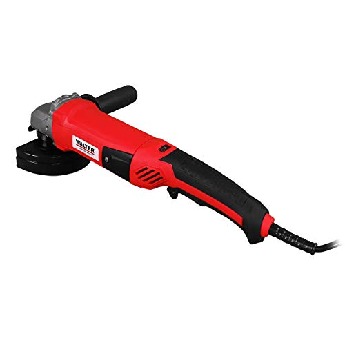 WALTER Winkelschleifer 1200W, 125mm, schwarz/rot, Zusatzhandgriff in 3 Positionen montierbar, Schnellverschluss, Drehzahl elektronisch regelbar – Bild 5