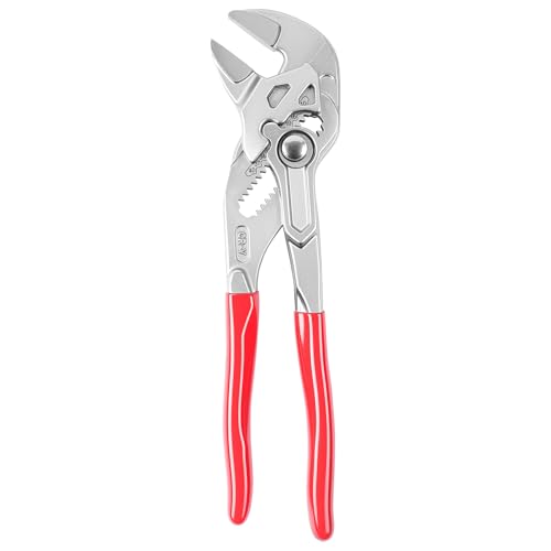 NUTKIT 180mm Water Pump Pliers Adjustable Pliers Wrench with 40mm Wide Jaw