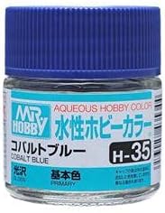 GSI Creos - H35 Gloss Cobalt Blue (10ml), Mr. Hobby Aqueous Color Paint