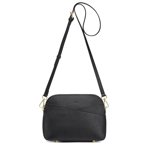 Image of Kattee Small Leather Crossbody Bags for Women, Trendy Purses Handbags Shoulder Bag, Genuine Leather Cross Body Bag for Woman