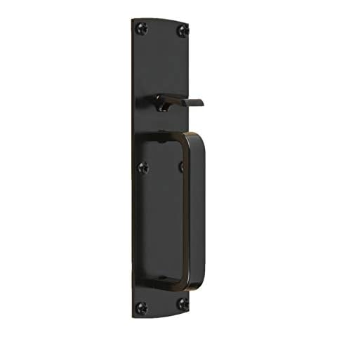 National Hardware N109-050 Gate Thumb Latch, Black Cover