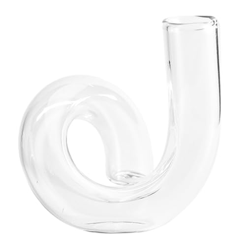 PRETYZOOM Jarrón Floral de Vidrio Irregular Botella para Plantas para El Hogar Jarrón de Mesa Delicado Tamaño Compacto