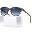 6. Red&brown Floral Frame Blue Gradient Lens