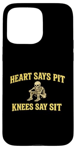 Heart Says Pit Knees Say Sit Mosh Pit �X�P���g�� �W���[�N �X�}�z�P�[�X iPhone 15 Pro Max �p