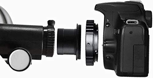 SOLOMARK T2 T Ring Adapter Lens Mount and M42 to 1.25" Telescope T Adapter, compatible with Canon SLR Camera.