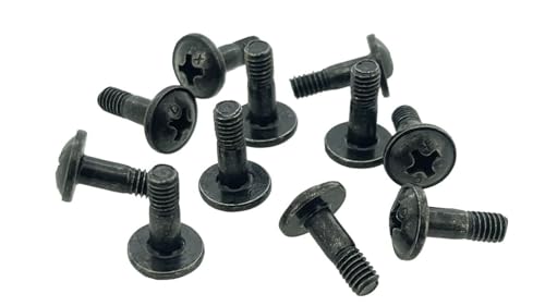 M4 x 12mm Half Thread TV Stand Bracket Mounting Type C Screws for Bush Hitachi JVC (Pack of 10)