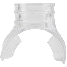 Transparent Snorkel Mouthpiece Replacement, PVC Diving Mouth Piece for Regulators Snorkel Mouthpiece Scuba Diving Equipment Comfort Fit Mouth Piece Spare Part