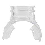 Transparent Snorkel Mouthpiece Replacement, PVC Diving Mouth Piece for Regulators Snorkel Mouthpiece Scuba Diving Equipment Comfort Fit Mouth Piece Spare Part