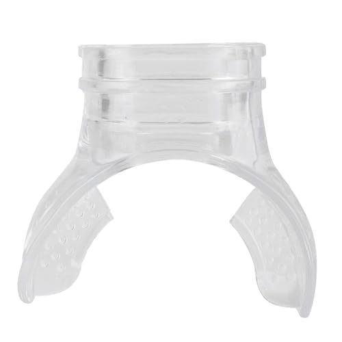 Transparent Snorkel Mouthpiece Replacement, PVC Diving Mouth Piece for Regulators Snorkel Mouthpiece Scuba Diving Equipment Comfort Fit Mouth Piece Spare Part