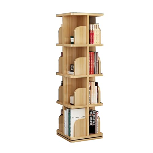 Estantería de madera vertical giratoria de 360° para niños con diseño estimulante para leer y aprender a mano 39 x 131 cm