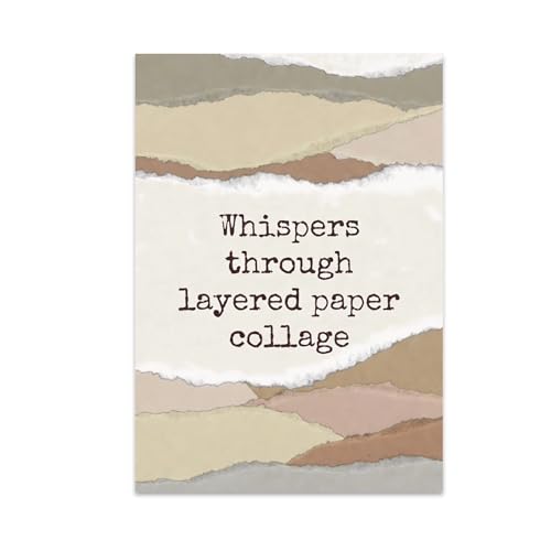 Modern Home Office Poster Print - Whispers Through Layered Paper
