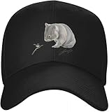SIVMZFYQEL Clásicos Amigos de Wombat y Blue WREN con la Firma Superb Blue Fairy WREN A Casquette Cap Visors Hat
