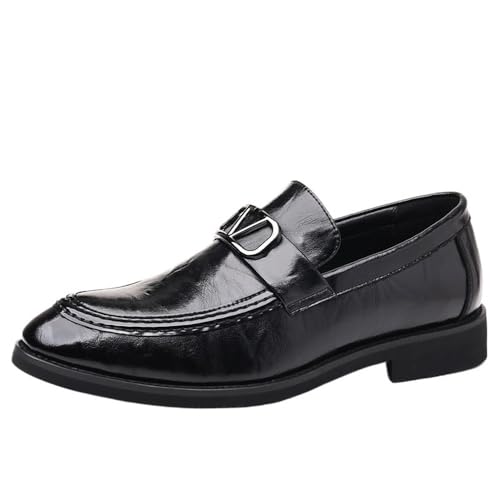 Mens Orthopedic Dress Shoes Patent Leather Tuxedo Formal Oxford Lace Up Prom Wedding Comfortable Modern Supportive2