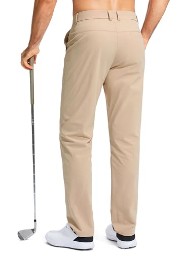 Image of Pudolla Men's Golf Pants Stretch Work Dress Comfy Pants 30 inch /32 inch /34 inch Lightweight Quick Dry Casual Slacks Trousers with Pockets