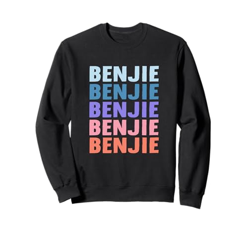 Lustiges Geschenk Name Benjie Personalisierter Vorname Sweatshirt