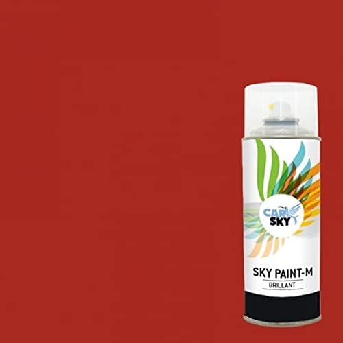 CARSKY Sprühfarbe RAL Rot Feuer 3000 Hochglanzfinish 400ml